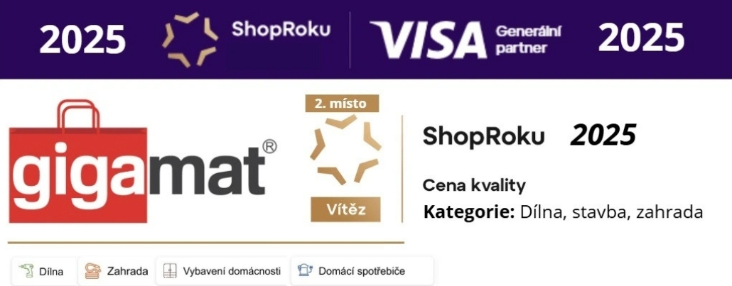 GIGAMAT – ShopRoku 2024 (2. místo, Cena kvality)