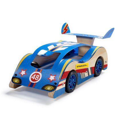 Stanley Jr. OK004-SY Stavebnice, závodní auto, dřevo  Stanley