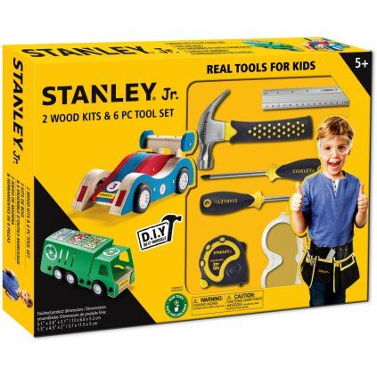 Stanley Jr. U003-K02-T06-SY Sada 2 autíček a 5 kusů nářadí  Stanley