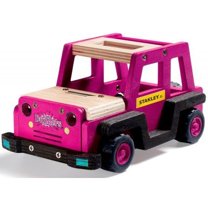 Stanley Jr. K088BUD-SY Stavebnice, terénní auto, dřevo  Stanley