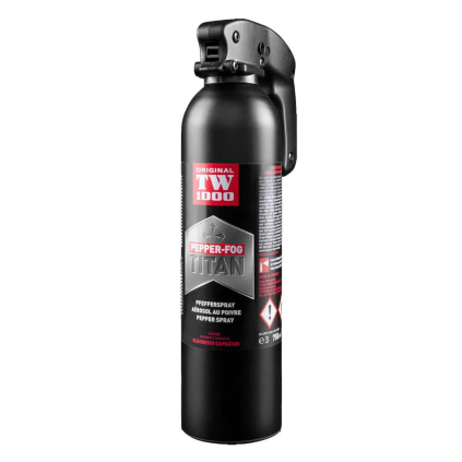 TW1000 Pepřový sprej Fog Titan s automatickým pružinovým uzávěrem a dosahem 4-6 m, 750 ml  TW1000