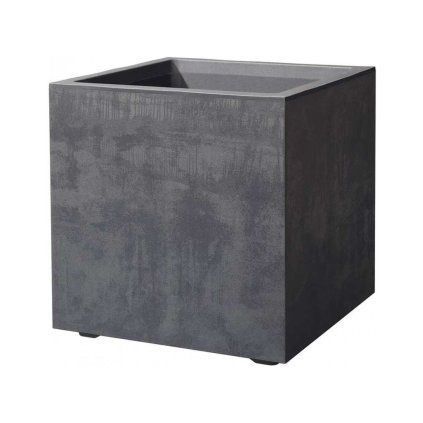 Deroma květináč Cubo Millennium Antracit 39 cm  Deroma