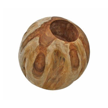 TEAK Svícen/květináč průměr 30 cm  Teak