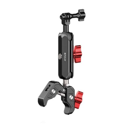 Držák na zpětné zrcátko na motocykl PULUZ pro akční kamery (včetně Osmo Action 5 Pro, Insta360 X5 / X4 / X3)(PU3211)
