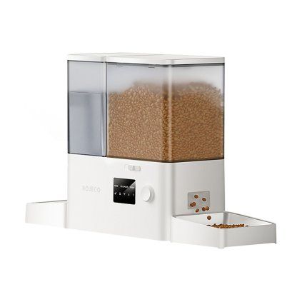 Rojeco New 2 in 1 Pet Water Fountain & Feeder WiFi (bílá)