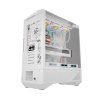 Počítačová skříň Darkflash DY460 (bílá) + 4 ventilátory ARGB