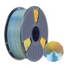 Filament Sunlu PLA+ Silk ve čtyřech barvách (modrá–fialová–oranžová–žlutá)  Sunlu