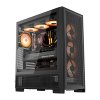 Počítačová skříň DarkFlash AIRNOVA (černá) + 3 ventilátory  DarkFlash