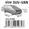 Ochranná plachta proti kroupám SUV-VAN 530×205×160cm  Compass