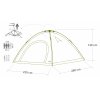 Stan rychlorozkládací BUDVA pro 3-4 osoby 280x220x140cm PU3000mm  Cattara