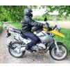 Bunda moto pánská SEPANG kůže/textil černá M (Velikost M)