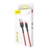 Baseus Cafule USB Lightning kabel 2,4A 0,5m - červený