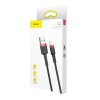 Baseus Cafule USB Lightning kabel 2.4A 1m (červeno-černý)