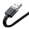 Baseus Cafule USB Lightning kabel 2,4A 1m (šedo-černý)
