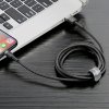 Baseus Cafule USB Lightning kabel 2,4A 1m (šedo-černý)