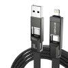 Blitzwolf BW-HDC7 4 v 1 USB+C+Hromosvod 240W 1,2 m (černý)
