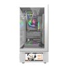 Počítačová skříň DarkFlash DS950V s displejem (bílá) + 6 ventilátorů